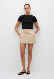 Utility Mini Skirt - Sand - Matteau